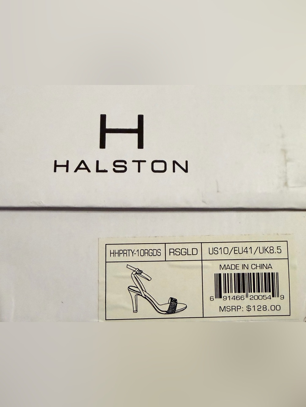 NWT Halston Heritage Women's Ankle Strap Rose Gold Dress Sling Sandal - Size 10 - Picture 16 of 17